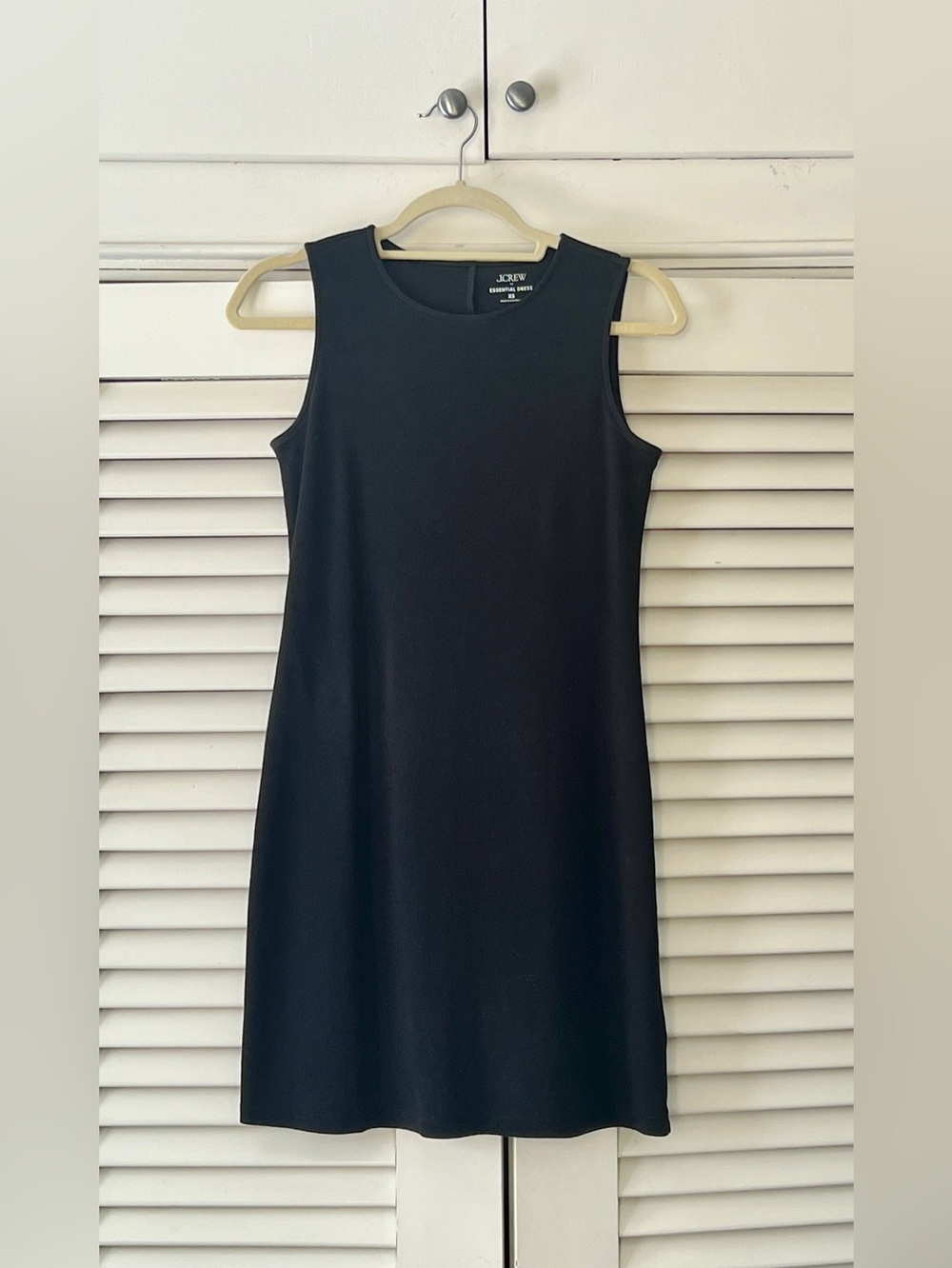 J. Crew Black Sleeveless Shift Dress